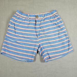Chubbies Shorts Mens Medium 4.5" Inseam Originals Elastic Waist Chino Striped